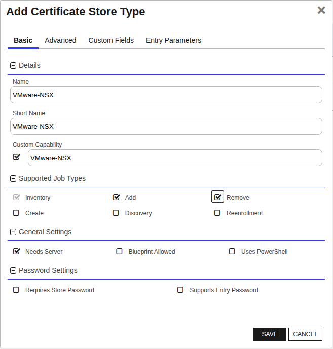 VMware-NSX Basic Tab