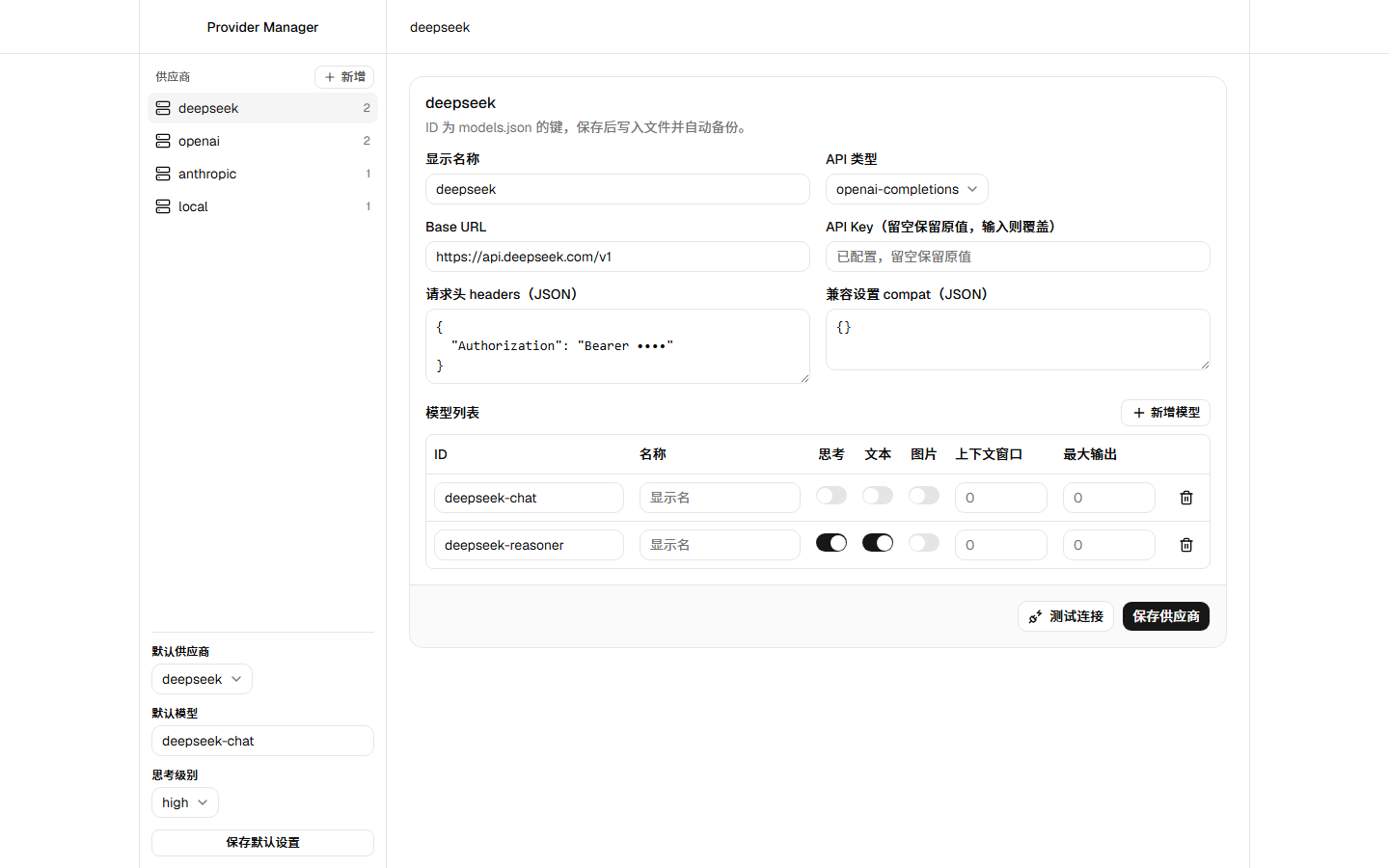 管理页总览