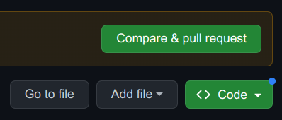 compare and pull request button