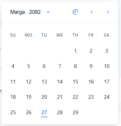 Angular Nepali BS Date Picker
