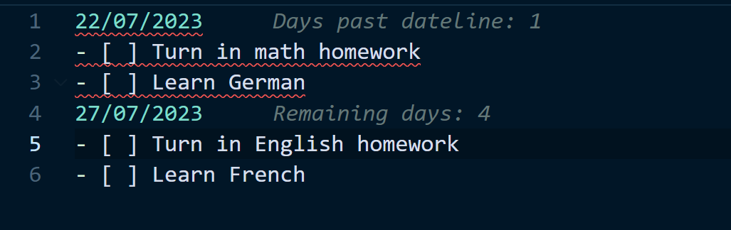 adding dates example