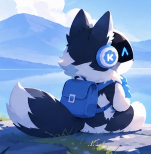 Kiba, the official KibaOS Linux desktop mascot