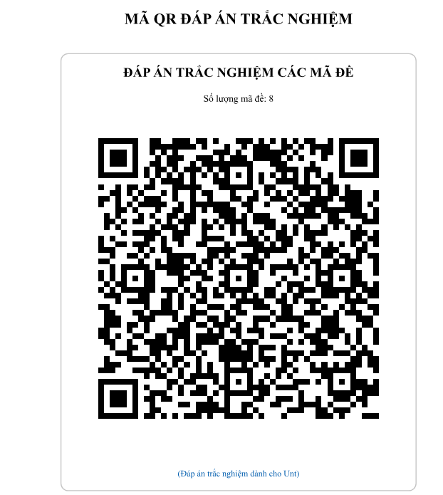 Mã QRcode dùng cho máy chấm
