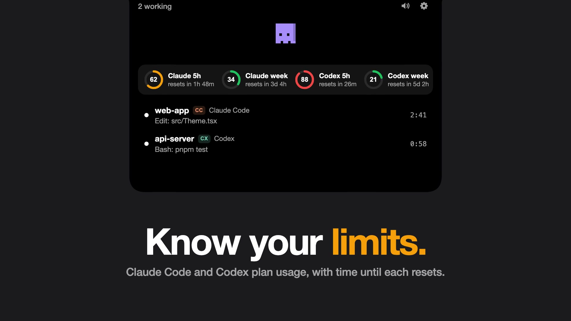 Usage limits