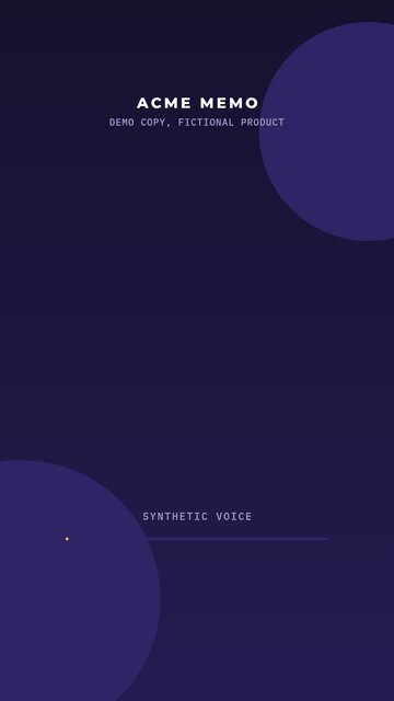 Captions: words pop in, in time with a voice-over