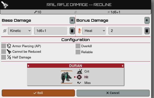 Damage HUD showing +2 bonus Heat from Aggressive Heat Bleed