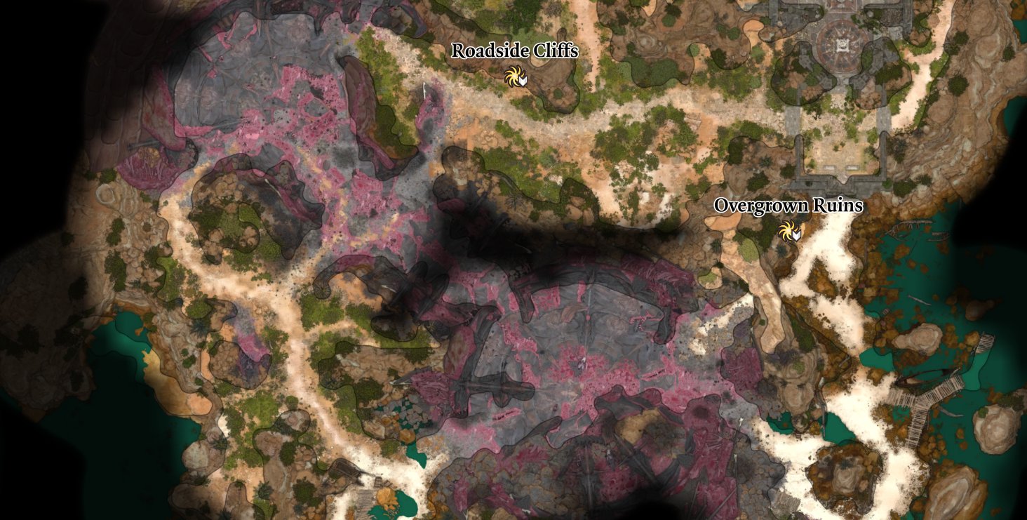The map without grid lines