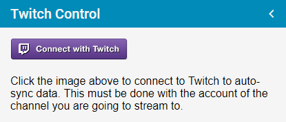 Twitch Control Login