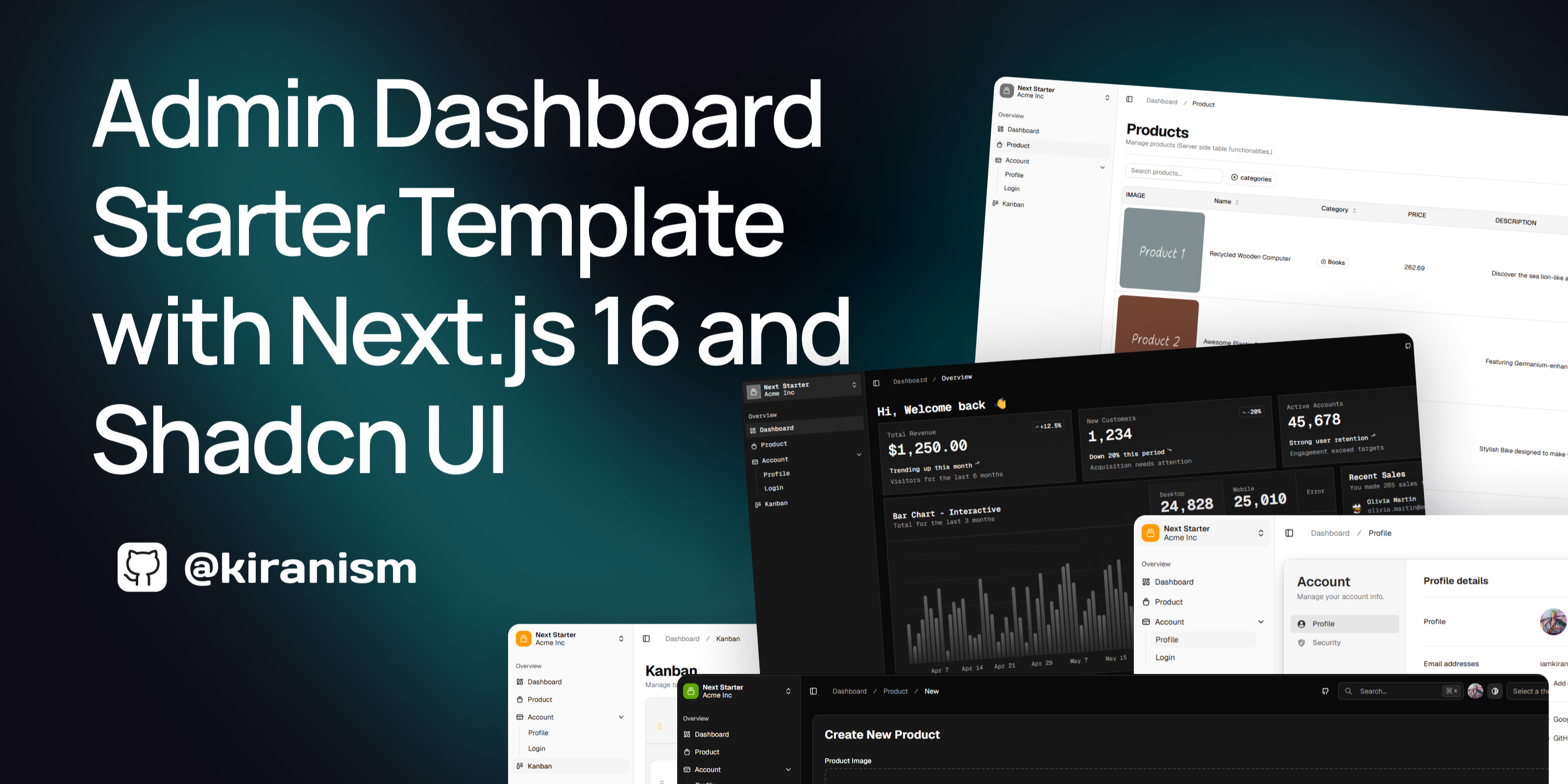 Kiranism/next-shadcn-dashboard-starter cover