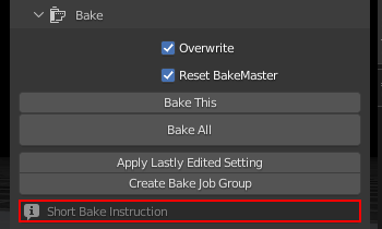 Bake Instruction