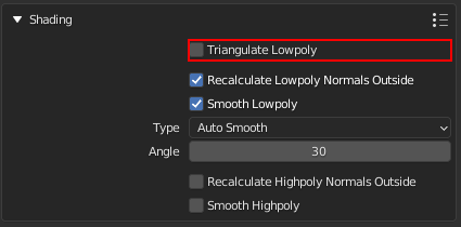 Triangulate lowpoly