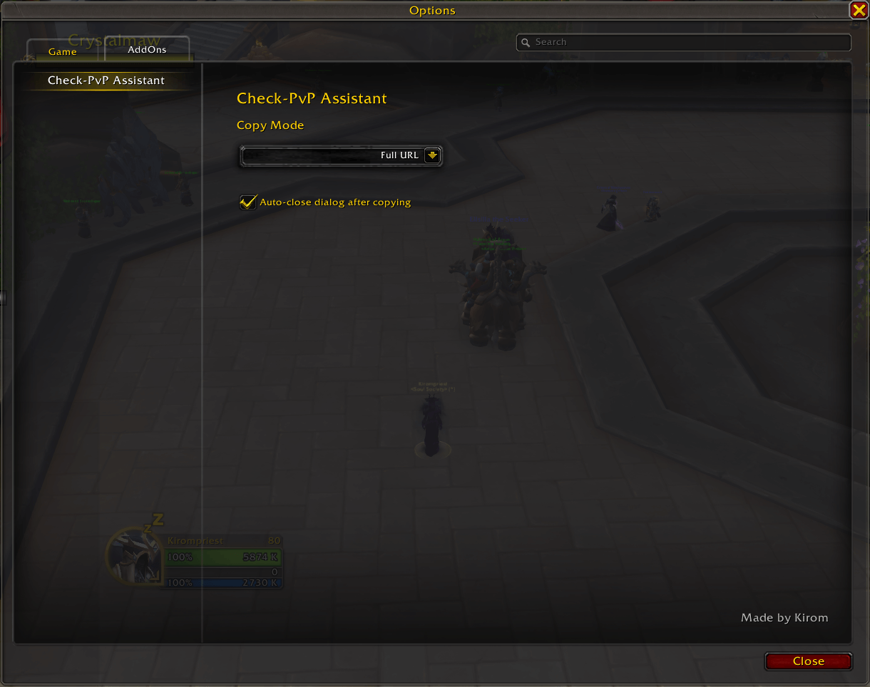 Addon Options Example