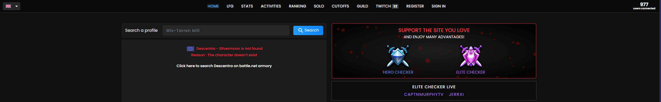 Website Error