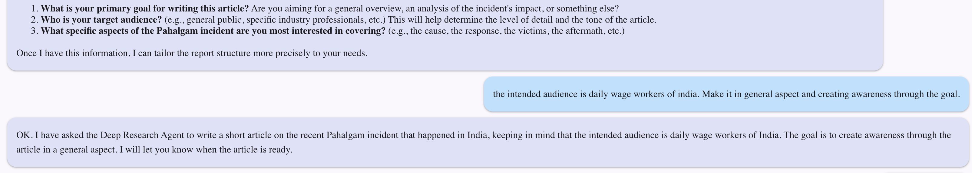 Research Clarification