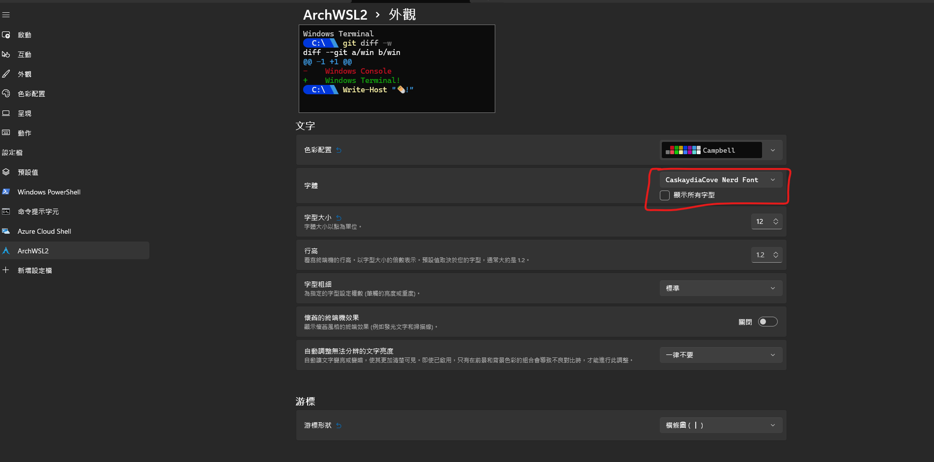 Windows Terminal Setting 2