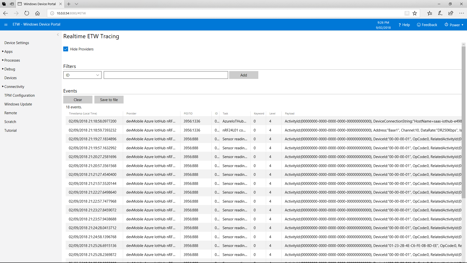 ETW Diagnostics