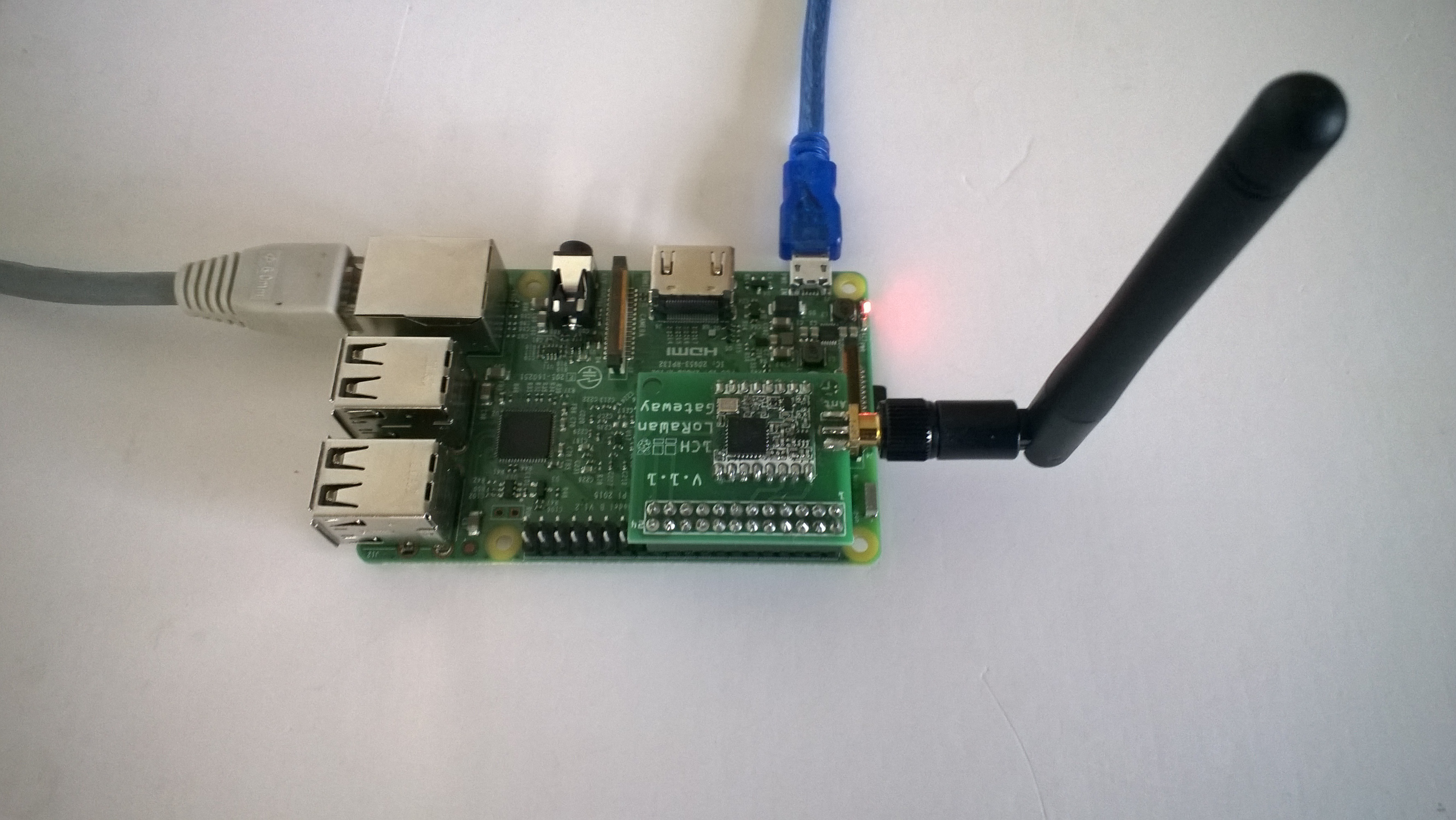 1 Channel LoRaWan Gateway Shield for Raspberry Pi