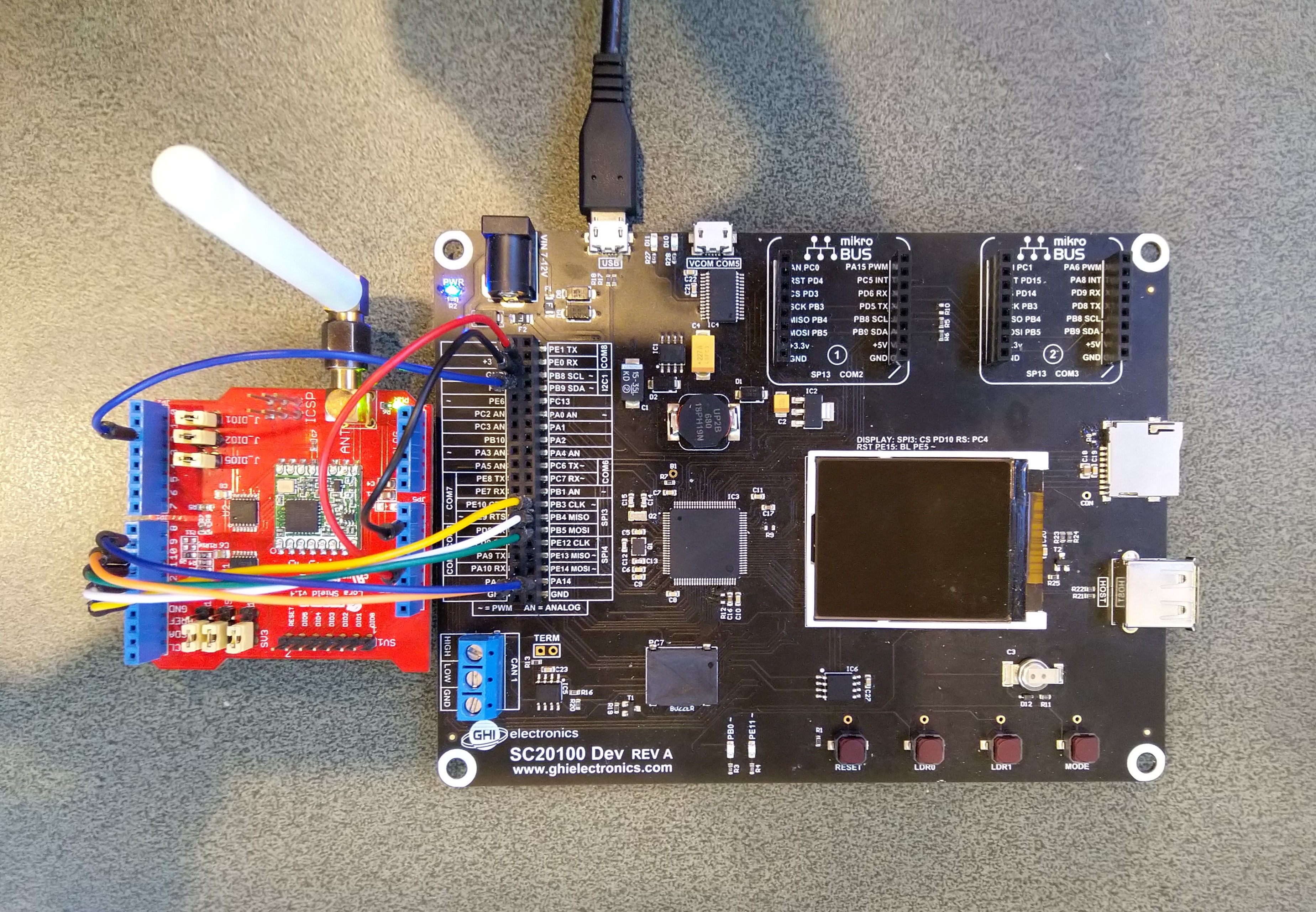 LoRa Shield on SC20100