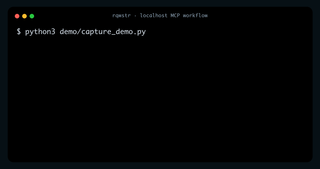 rqwstr localhost MCP demo