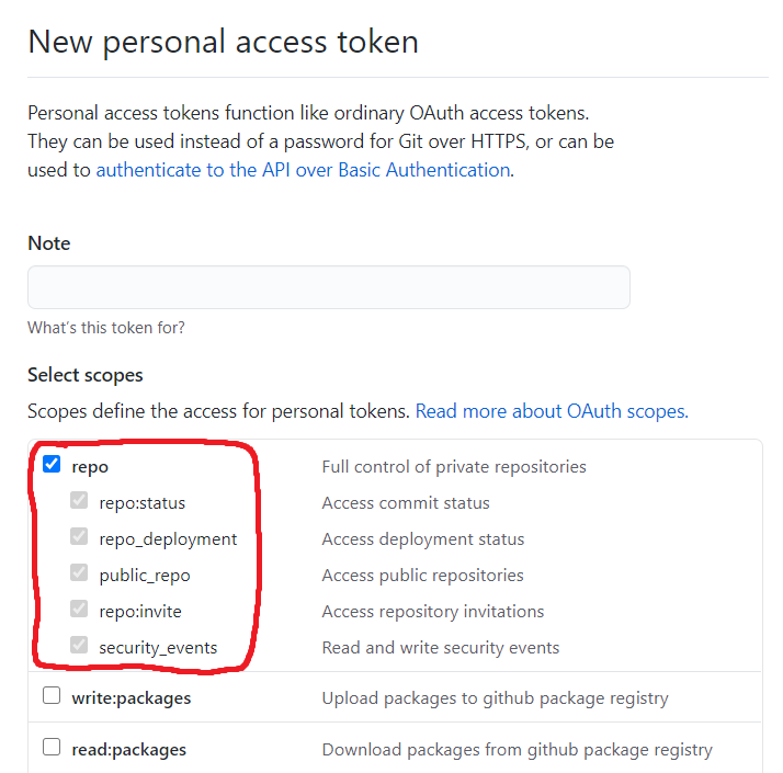 GitHub Personal Access Token