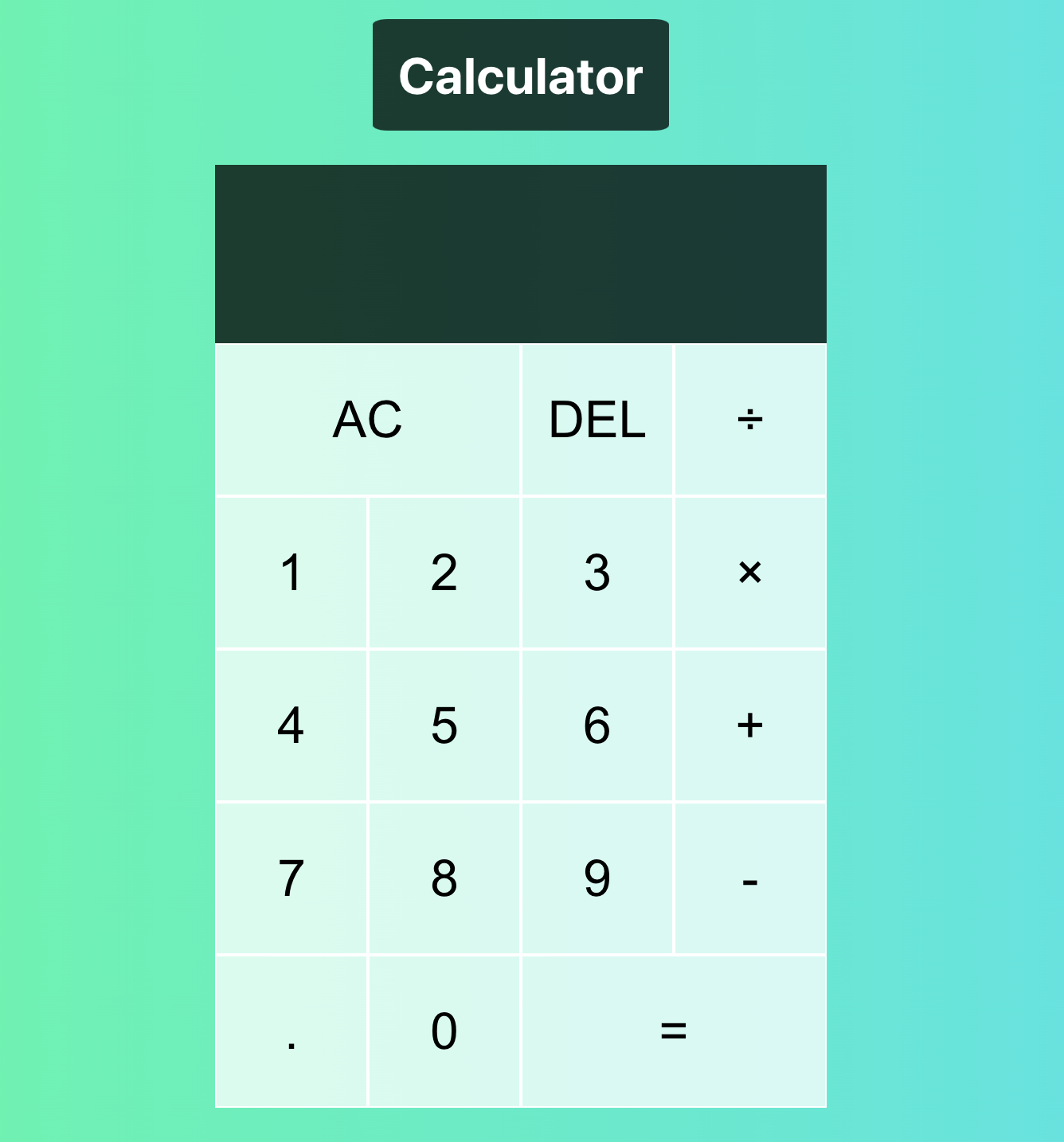 GitHub - KnrkTam/calculator: Demo project for react concept exercise