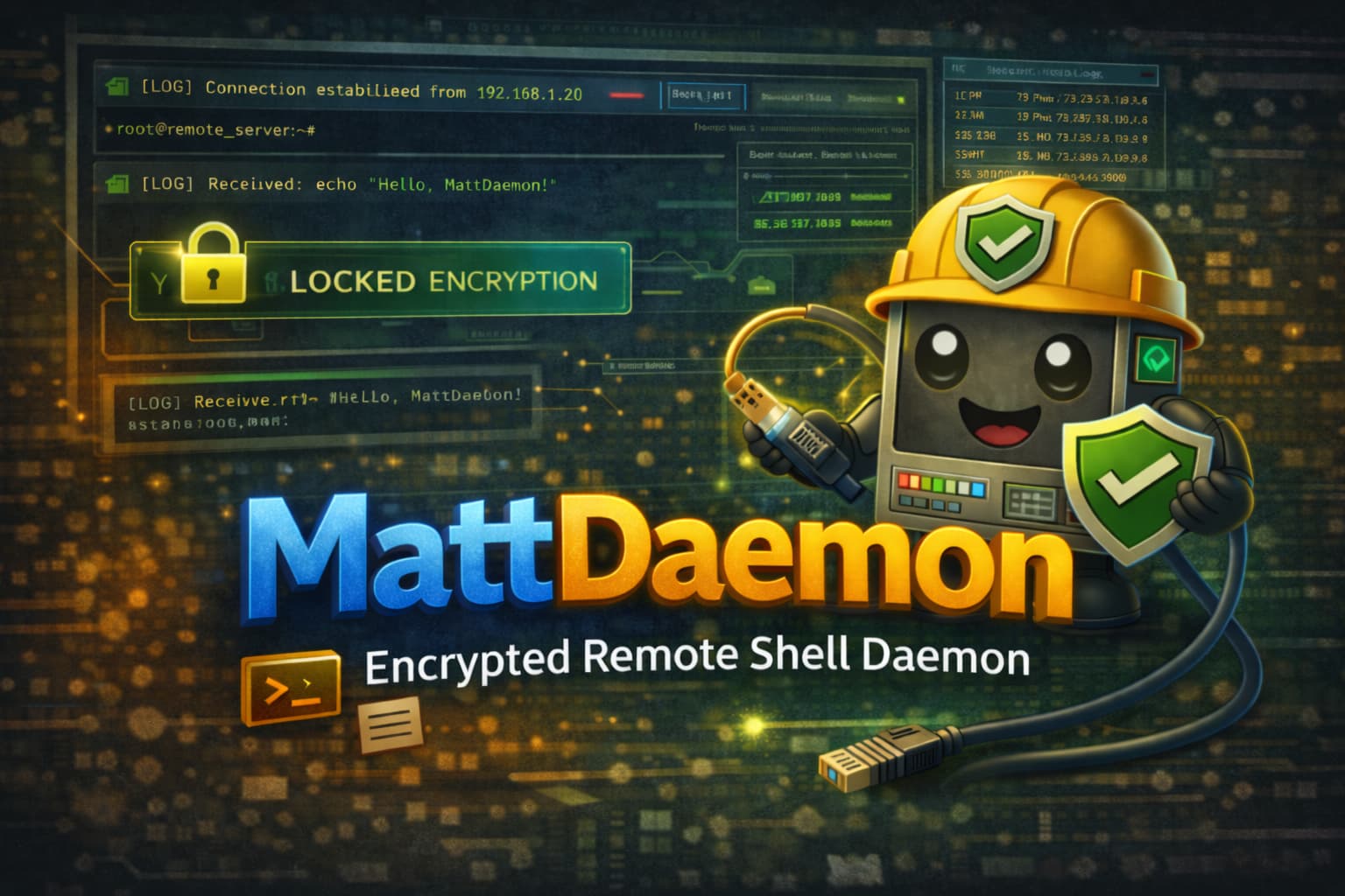 Encrypted remote shell daemon MattDaemon