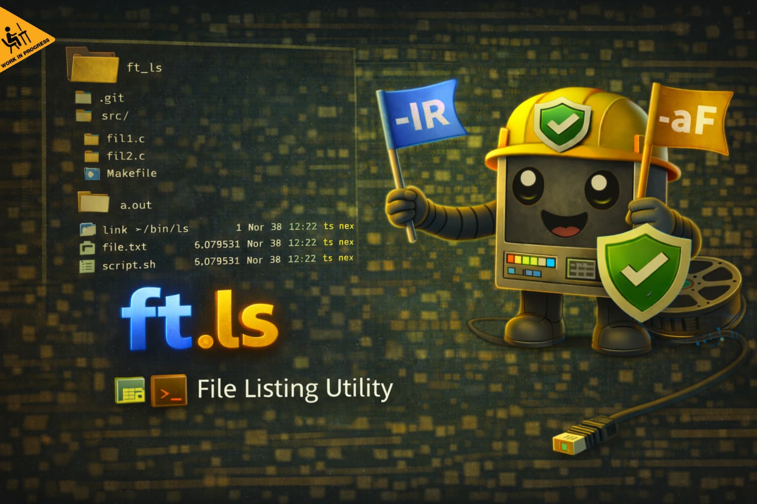 File listing utility ft_ls