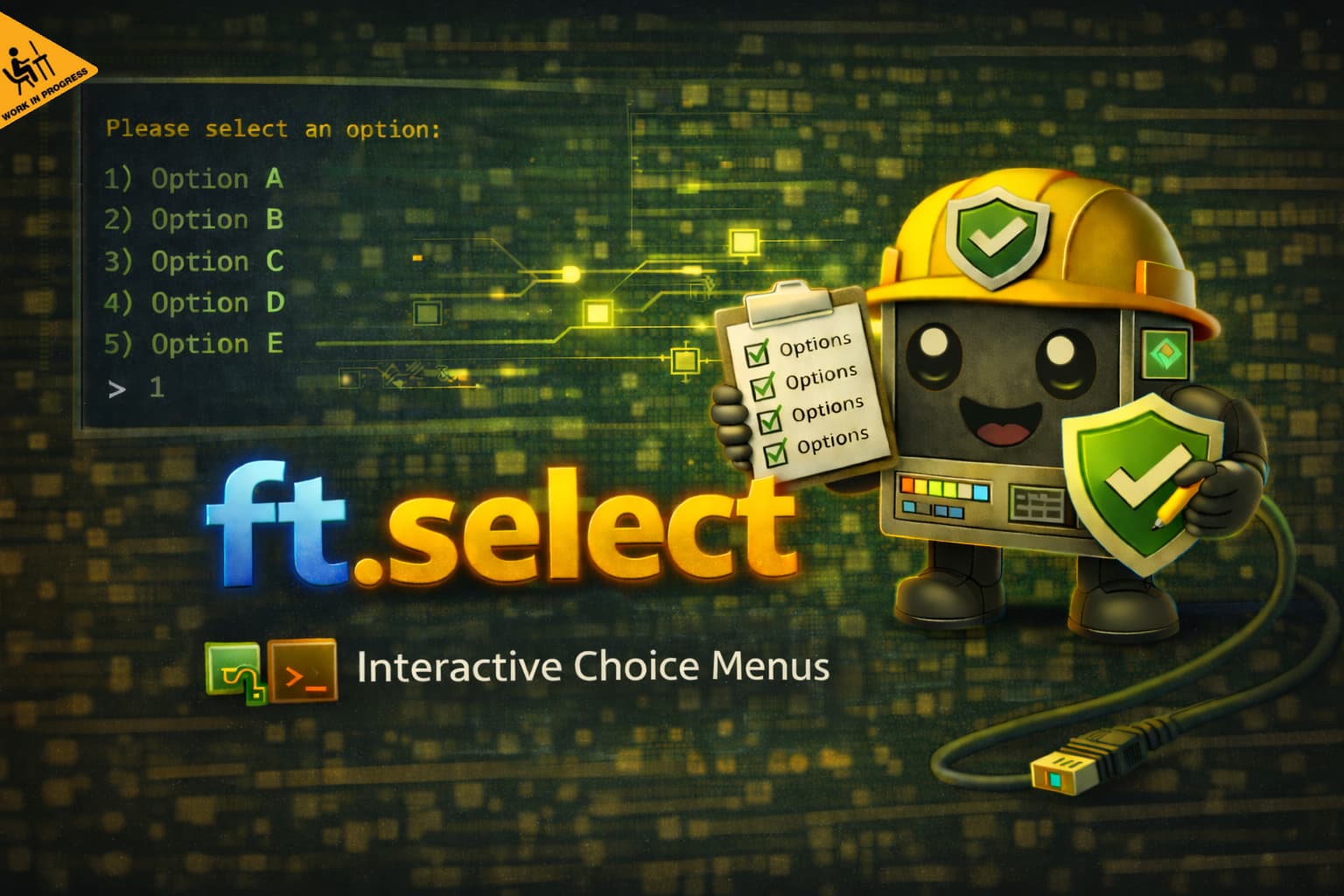 Interactive choice menus ft_select