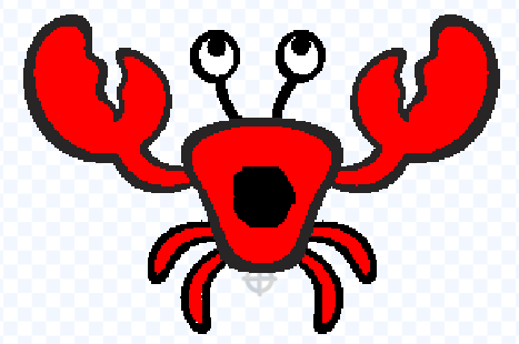 Scratch - Klädslar - krabba öppen mun
