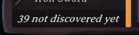 39 not discovered yet bar