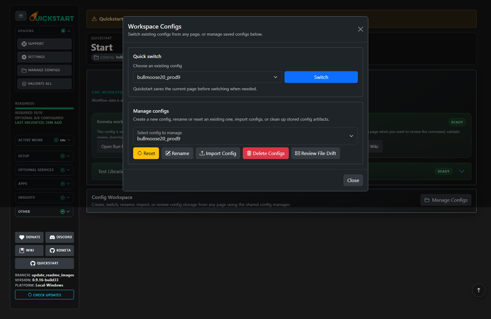 Import Config