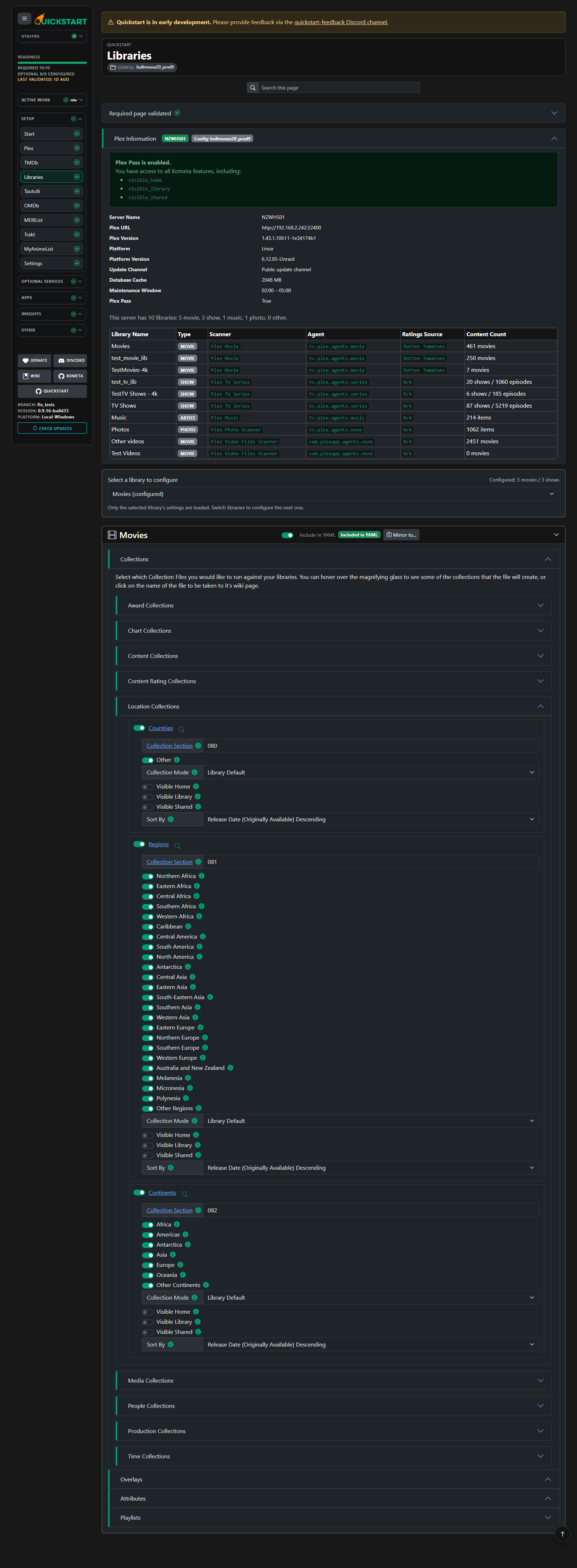 Libraries Page