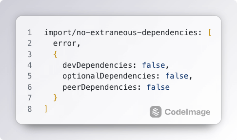 编辑器提示依赖错误示例