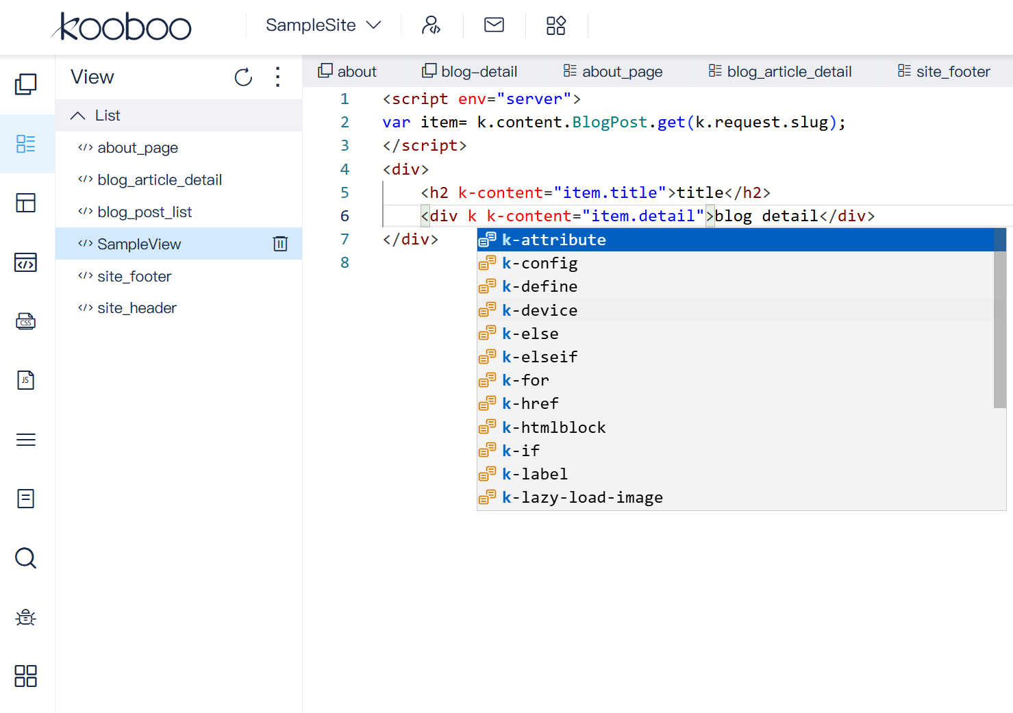 Kooboo cloud IDE