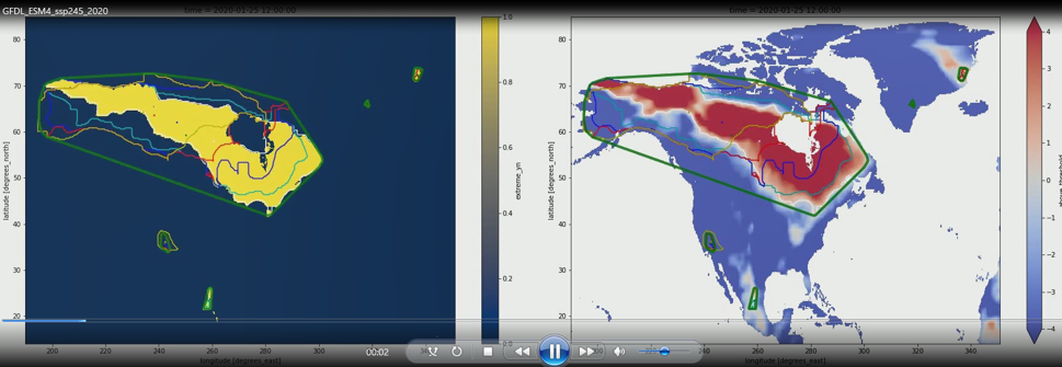 Visualize maximum temperature