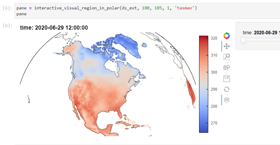 Visualize maximum temperature