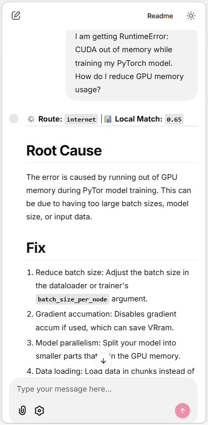 StackFix CUDA OOM Query
