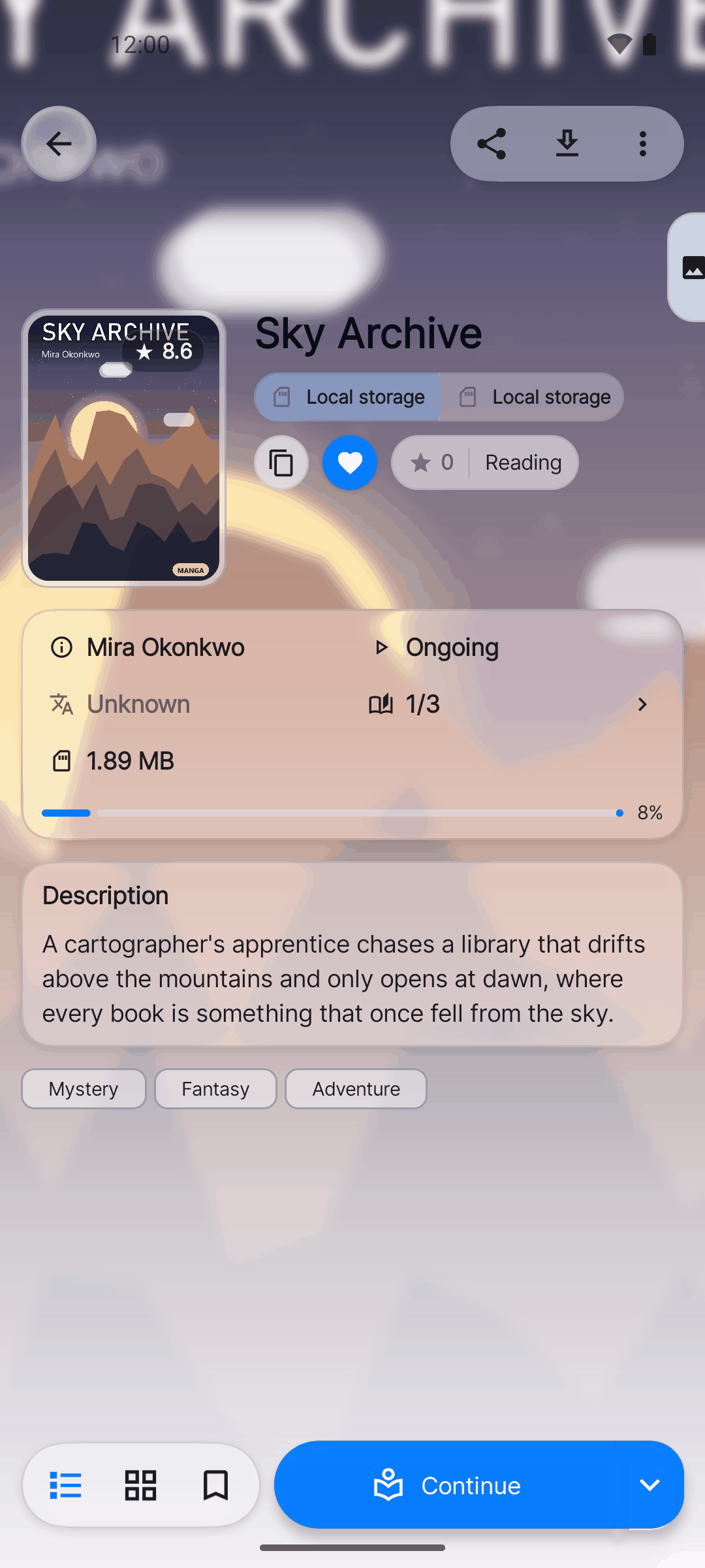Details page