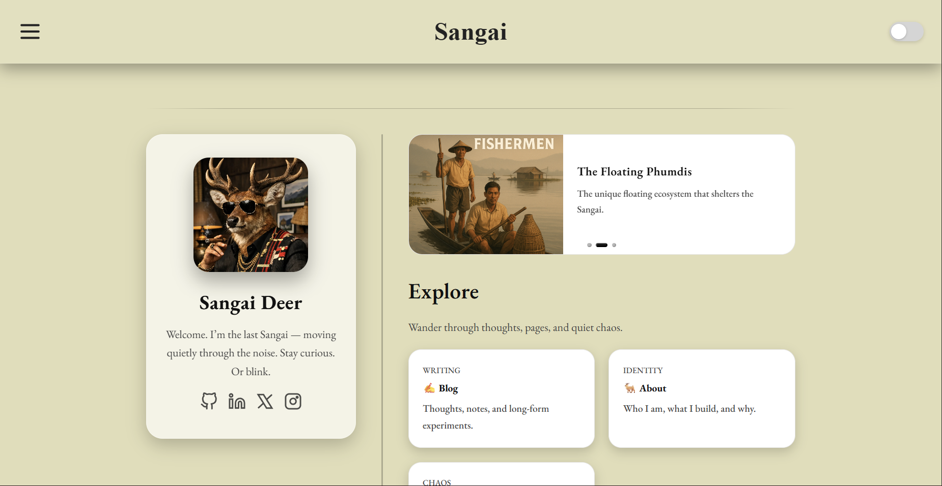 Sangai Hugo Theme Screenshot