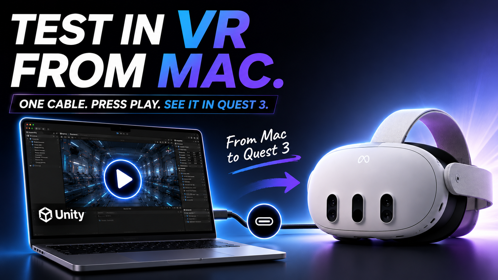 MetalQuestLink — test Unity Play Mode in VR from a Mac