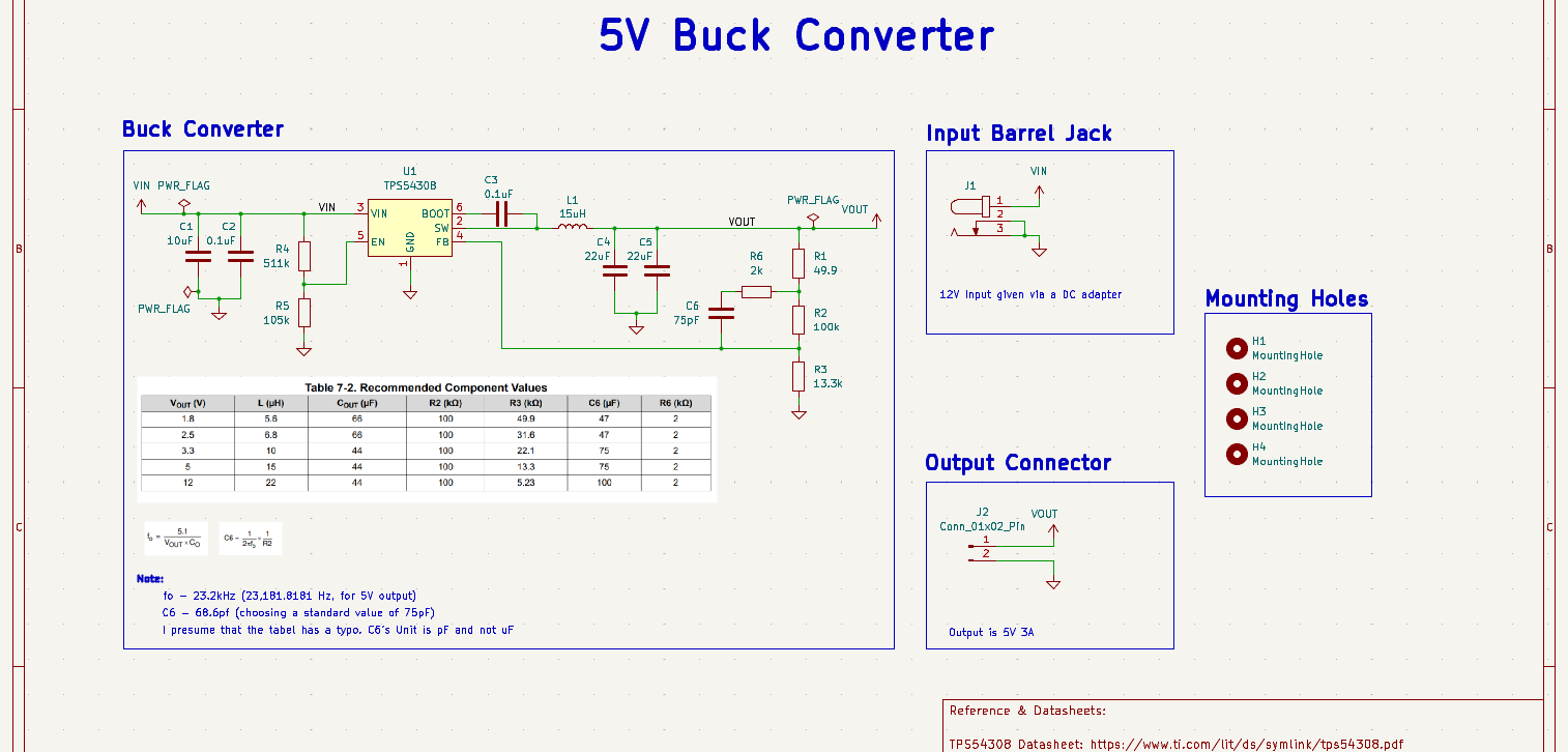 TPS5430 Buck 5V, from the project README