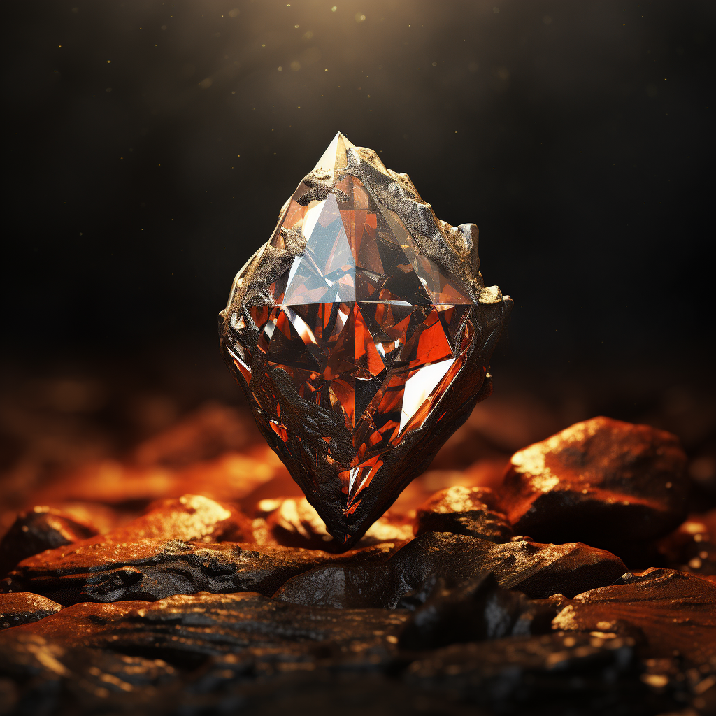 A rusty diamond by Midjourney