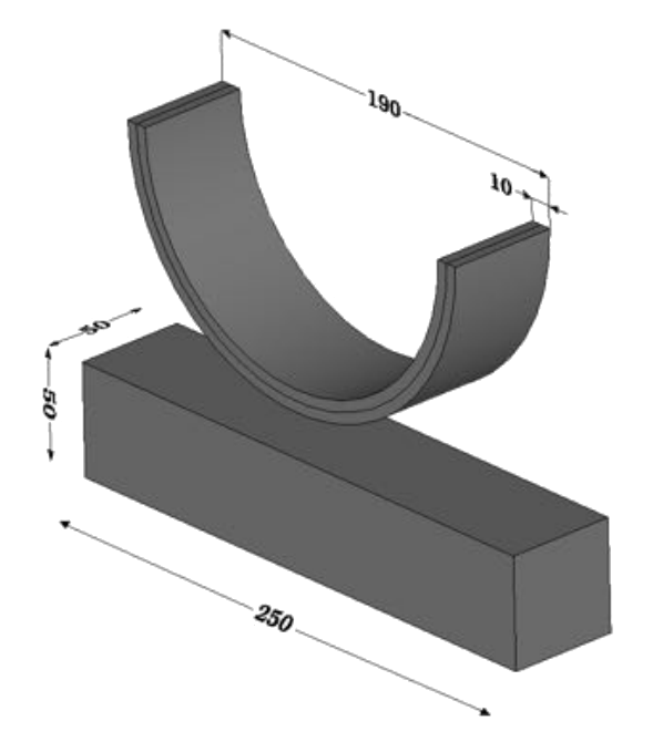 Double arch benchmark geometry.