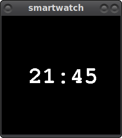 Linux simulation of the digital clock example