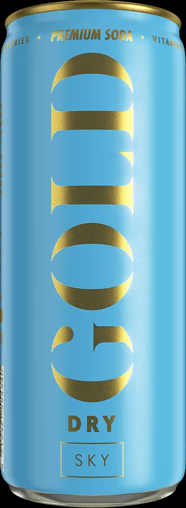 Gold Dry Sky Soda