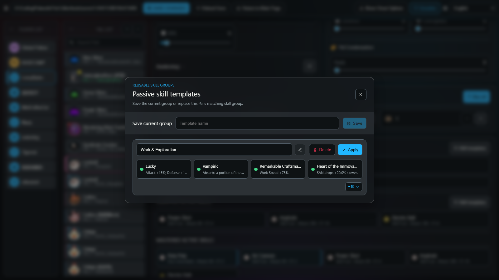 Templates and bulk operations