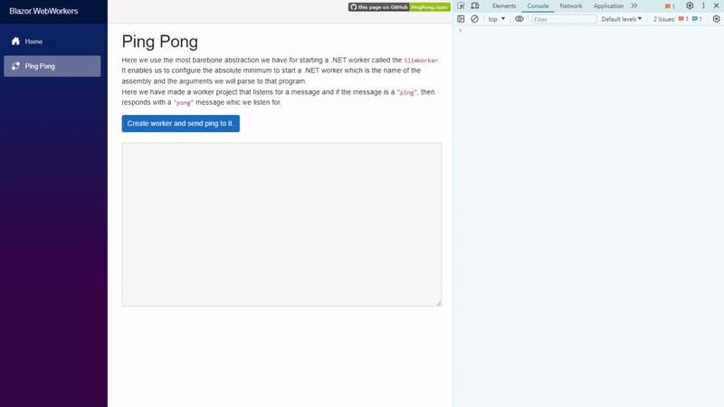 ping pong demo