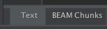 .beam file Editor Tabs