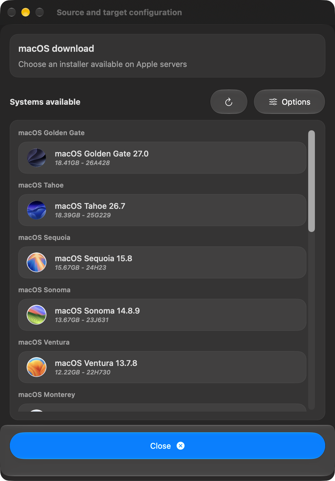 Downloader installer list