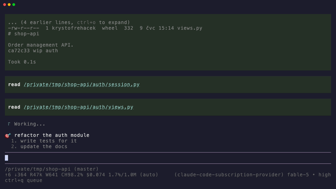 pi-true-queue screenshot 1